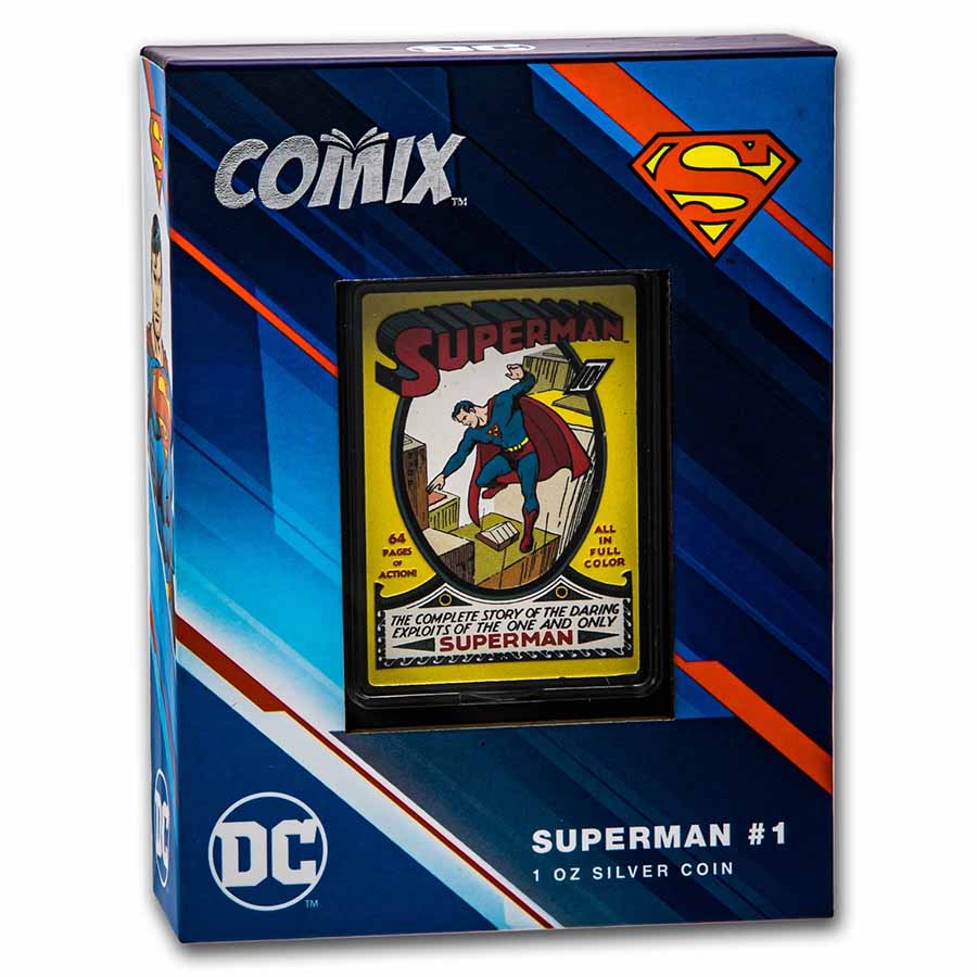 2022 Niue Comix Superman #1 1 oz Silver Coin - CoinsTV