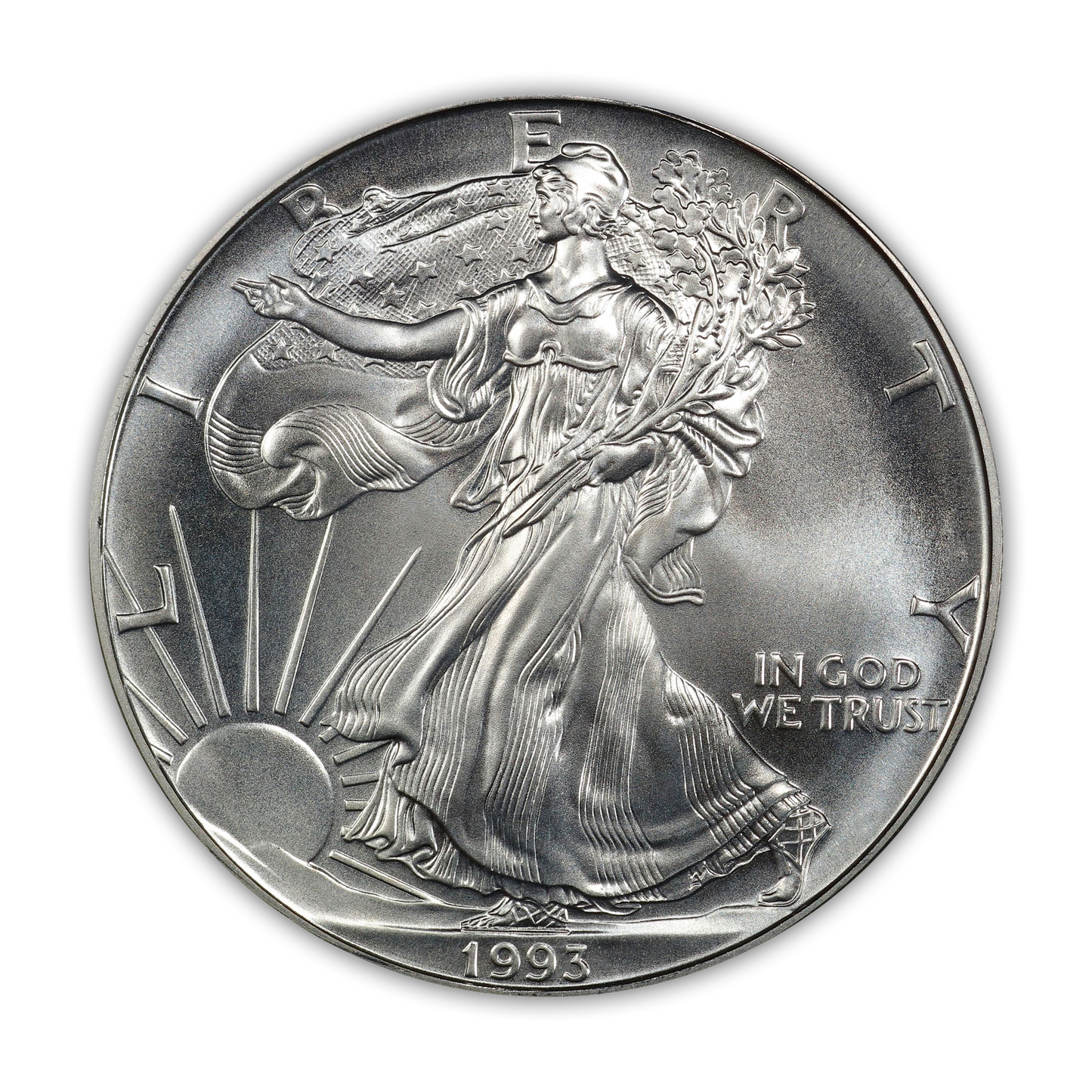1993 Silver Eagle - Business Strike - Uncirculated - CoinsTV