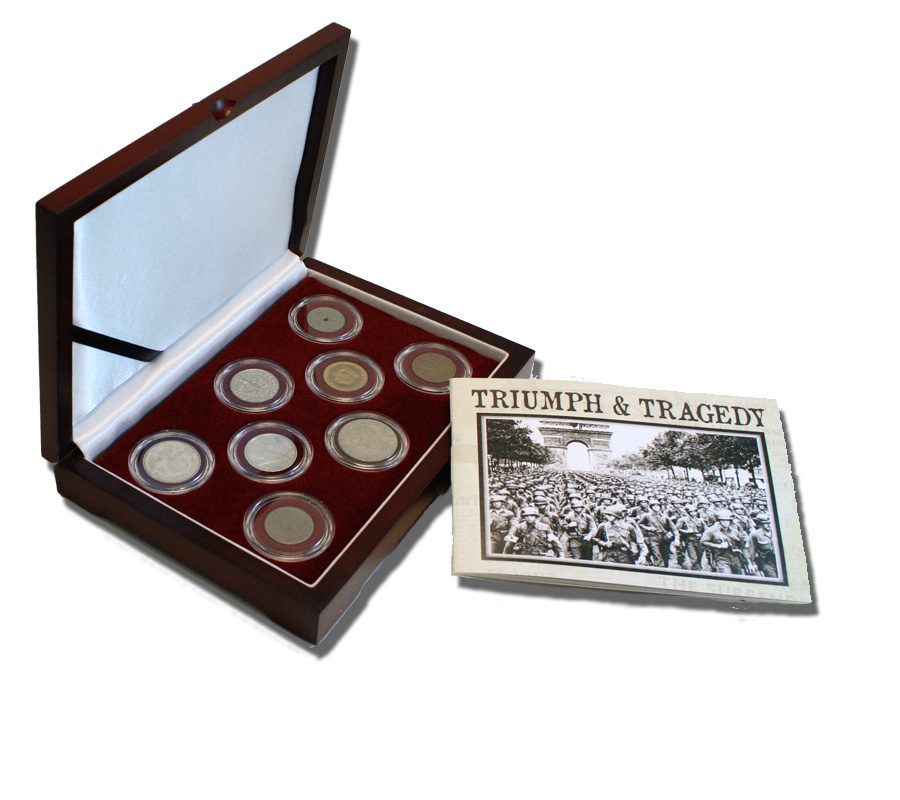 Triumph & Tragedy Box: The Second World War European Theater (WWII) - CoinsTV