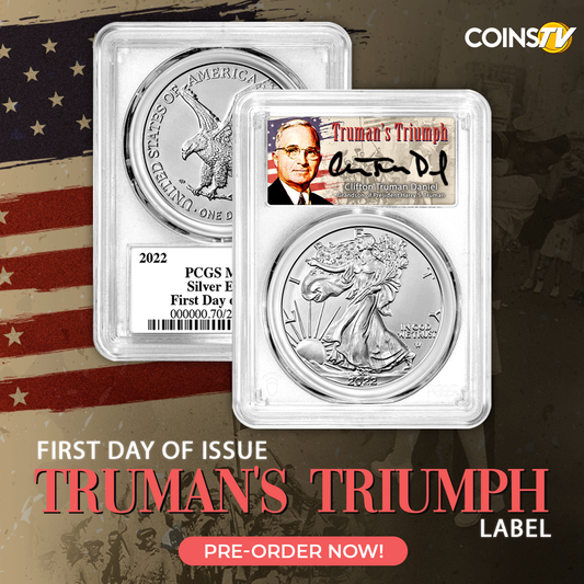 Truman Triumph First Day of Issue Signature Label