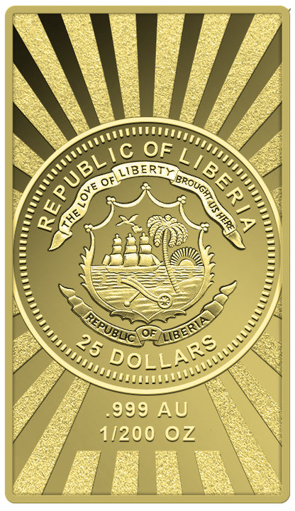 2025 Liberia American Bison 1/200 oz Gold Coin