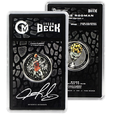 2025 Cook Islands 1 oz Silver Coin – Dennis Rodman Signature Design by Tyson Beck (Celebrity Mint Series) - CoinsTV