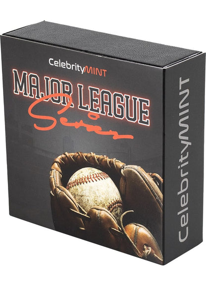 Celebrity Mint Major League Series -  2oz .999 Gilded Silver Baseball Glove in Gift Box - CoinsTV