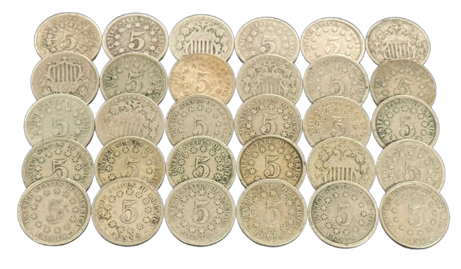 Shield Nickels - Good to Fine - CoinsTV