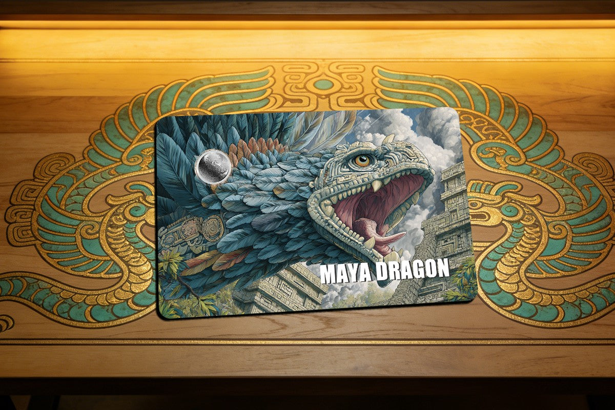 2026 Liberia Maya Dragon 1/500 oz Platinum Coin in Card
