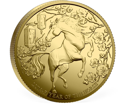 2026 Pitcairn Islands Lunar Horse 0.5g Gold Coin