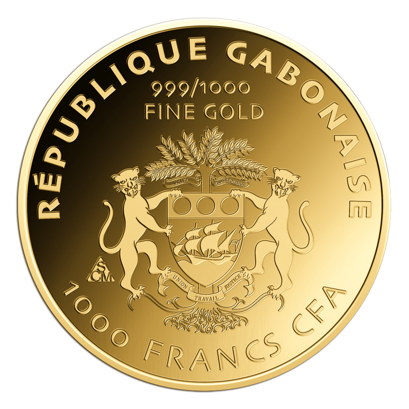 Gabon Into Infinity Neutron Star 1/1000 oz Gold Coin in Card - CoinsTV