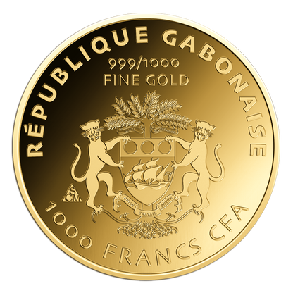 Gabon Into Infinity Neutron Star 1/1000 oz Gold Coin in Card - CoinsTV