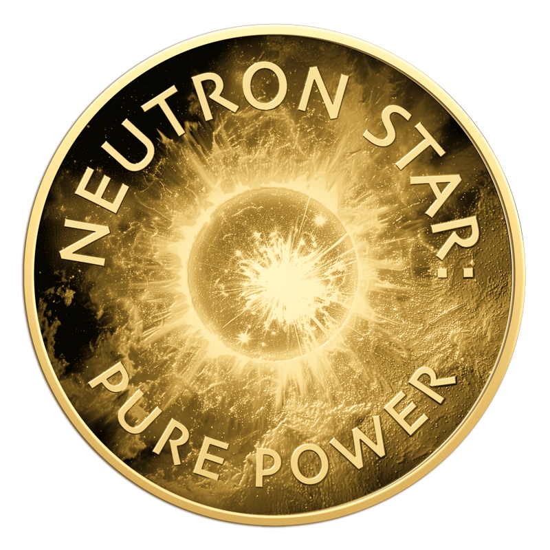 Gabon Into Infinity Neutron Star 1/1000 oz Gold Coin in Card - CoinsTV