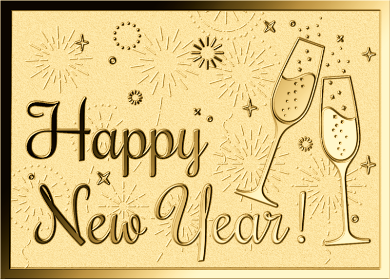 Chad Happy New Year 1/1000 oz Gold Coin in Card - CoinsTV
