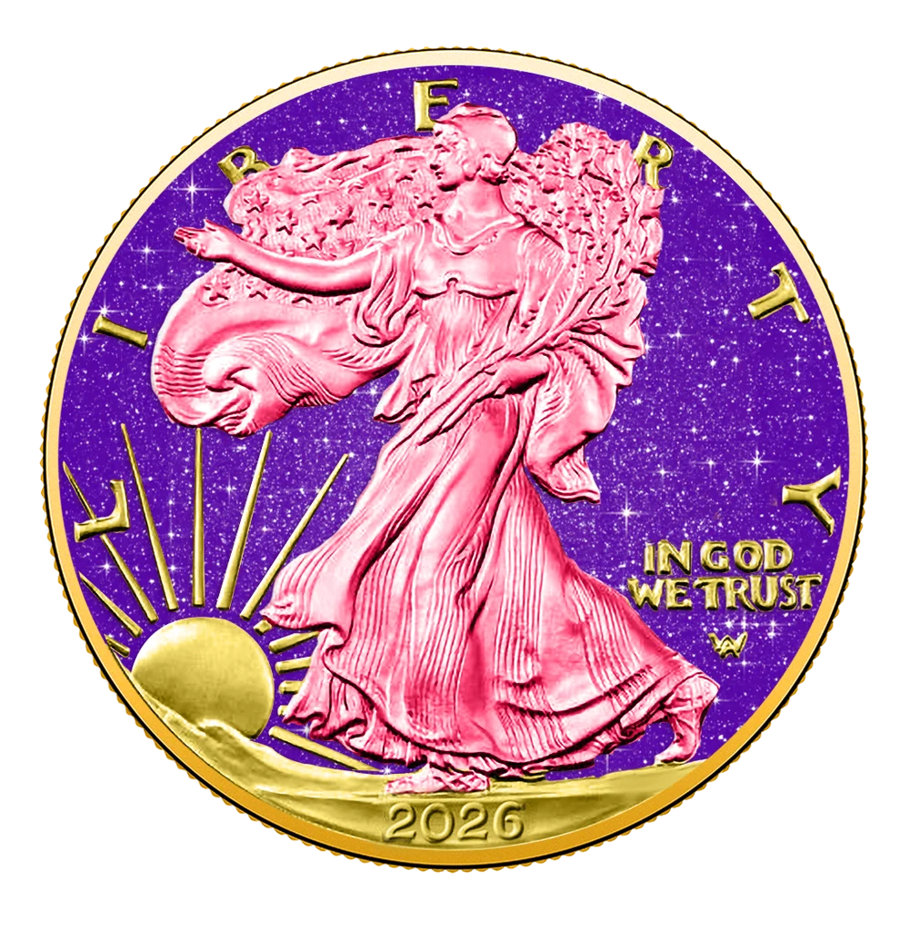 2026 U.S. Eagle Royal Amethyst Edition 1 oz Silver Coin