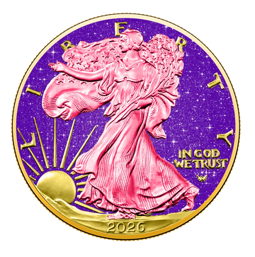 2026 U.S. Eagle Royal Amethyst Edition 1 oz Silver Coin