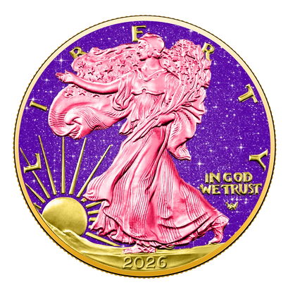 2026 U.S. Eagle Royal Amethyst Edition 1 oz Silver Coin