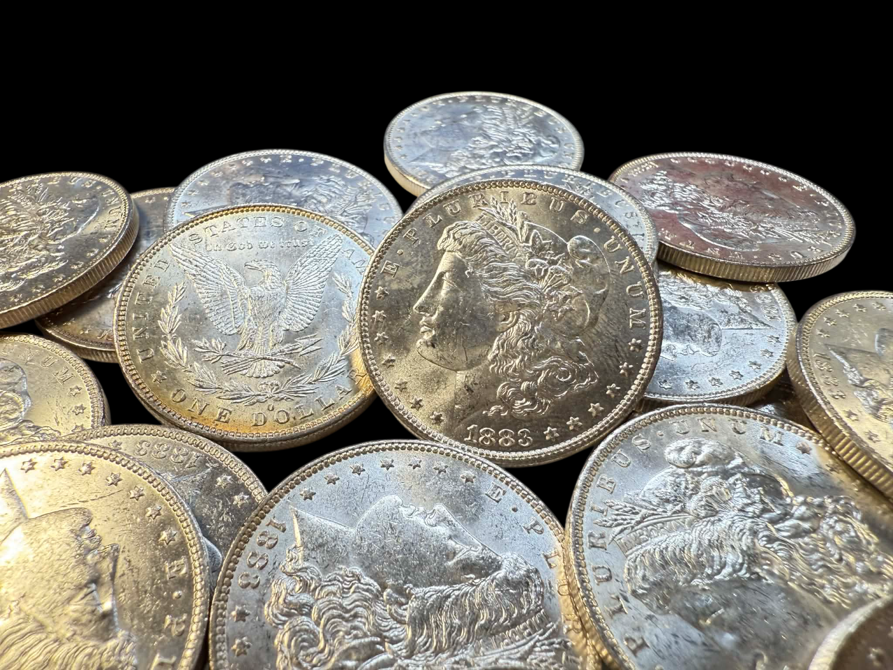 1883 Morgan Silver Dollar New Orleans - Brilliant Uncirculated - CoinsTV