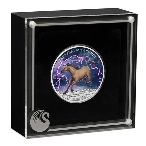 2024 Australian Brumby Horse Colorized 1 oz Silver Coin - CoinsTV