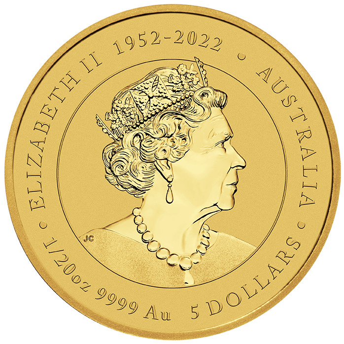 2024 Australia Lunar Dragon BU Colorized 1/20 oz Gold Coin - CoinsTV