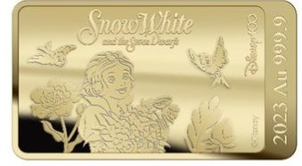2023 Solomon Islands Disney Snow White 1/100 oz Gold Bar - CoinsTV