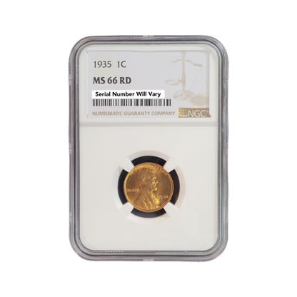 1935 Lincoln Wheat Cent - NGC MS66 RD - CoinsTV