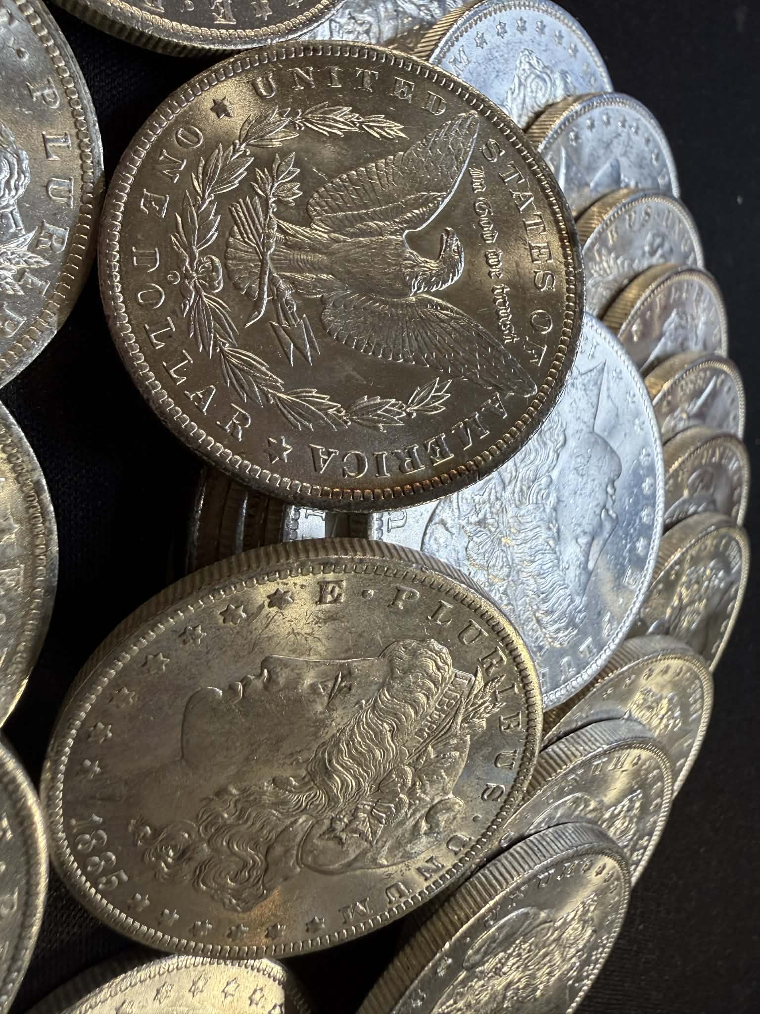 1885 Morgan Silver Dollar New Orleans - Brilliant Uncirculated - CoinsTV