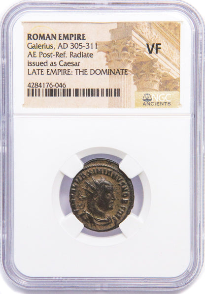 Roman AE of Galerius (AD305-311) NGC(VF)