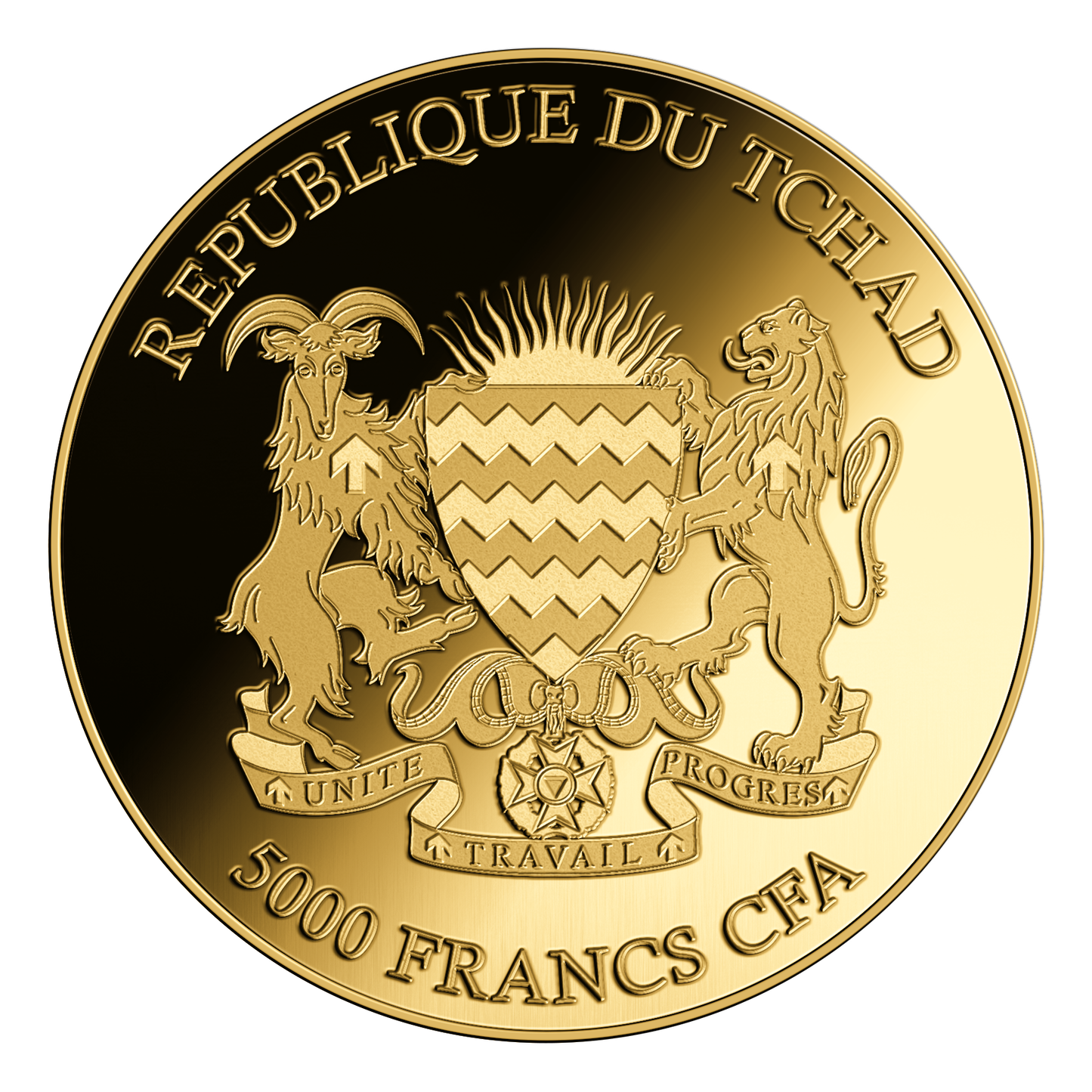 2022 Chad Big Five Grizzly Bear 1/200 oz Gold Coin