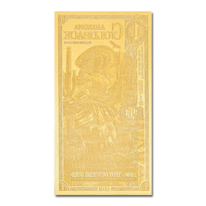 1 Arizona Goldback Aurum Gold Note