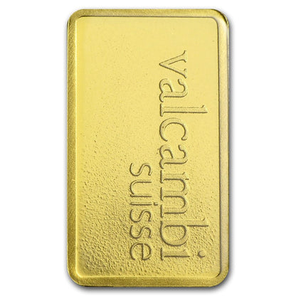 1 gram Gold Bar - Valcambi (Carded) - CoinsTV
