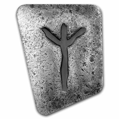 Germania Mint- Algiz Cast Rune- 1 oz- .9999 Argent Silver