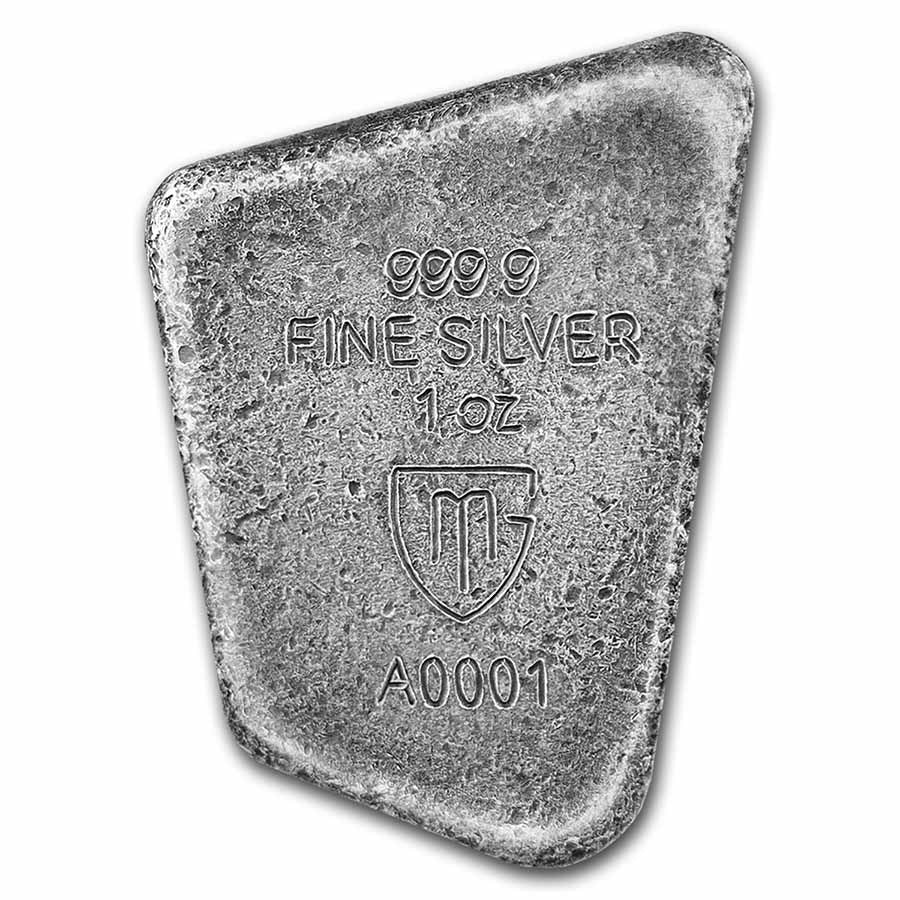 Germania Mint- Fehu Cast Rune- 1 oz .9999 Argent Silver