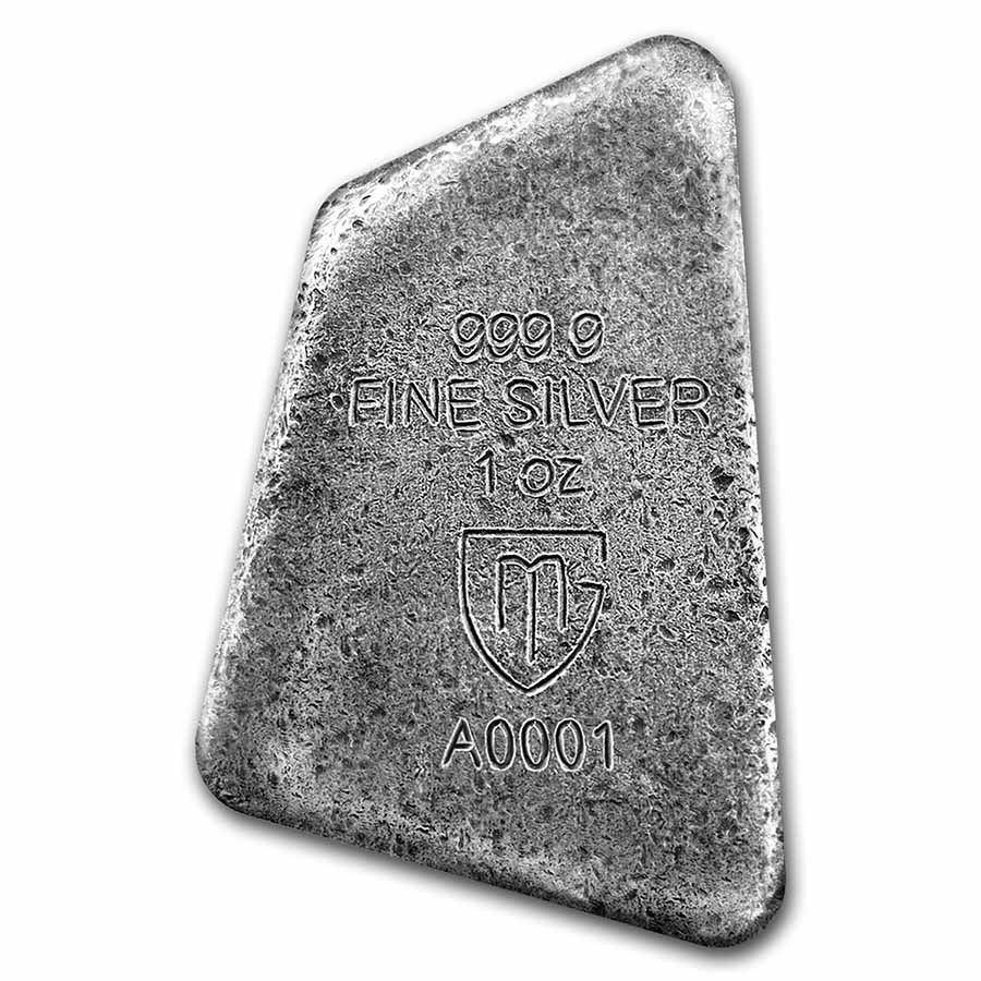 Germania Mint- Wunjo Cast Rune- 1 oz .9999 Argent Silver