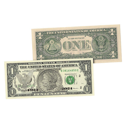 100th Anniversary U.S. Morgan Silver Dollar Legal Tender $1 Bill - CoinsTV
