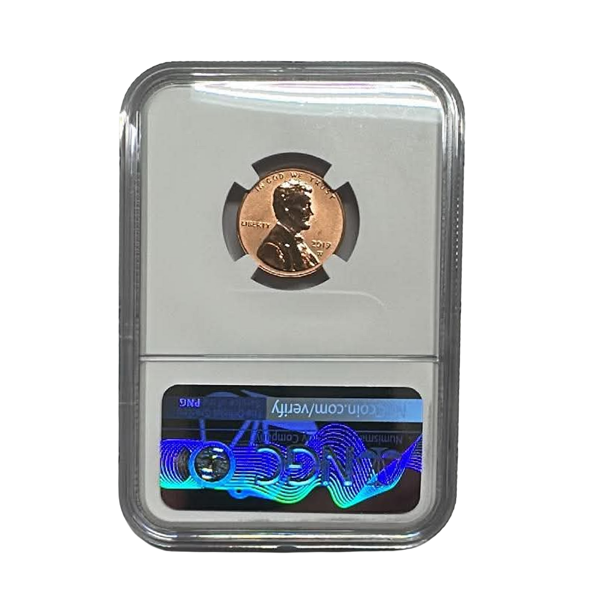 2019-W Lincoln Cent – First-Ever W Reverse Proof Cent – Lincoln Label – Reverse PF69 RD - CoinsTV