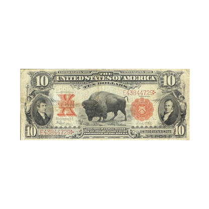 1901 $10 Bison Currency Note