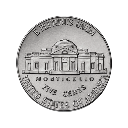 2026-P Semiquincentennial Jefferson Nickel - Original Bank-Wrapped Roll - CoinsTV