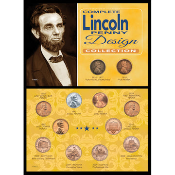 Complete Lincoln Penny Design - 12 pc. Set