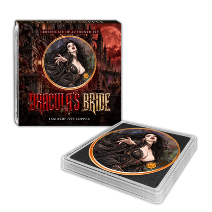 IconMint Bride of Dracula Holochrome™ Copper Round - CoinsTV