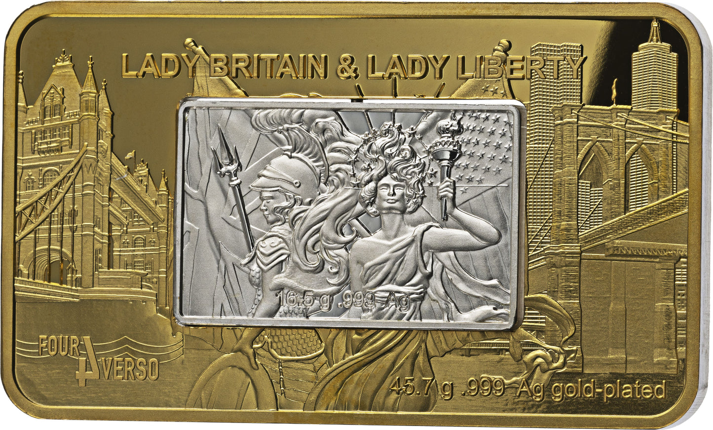 2024 Barbados Lady Liberty & Britannia 4 Verso 2 oz Silver Coin - CoinsTV