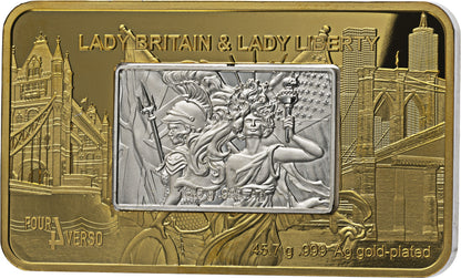 2024 Barbados Lady Liberty & Britannia 4 Verso 2 oz Silver Coin - CoinsTV