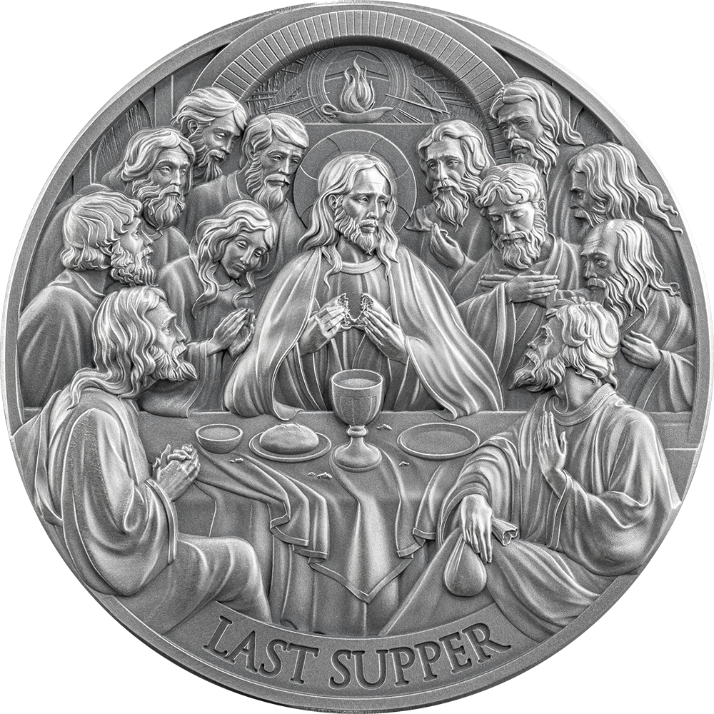2025 Cameroon Bible Stories The Last Supper 2 oz Silver Coin - CoinsTV