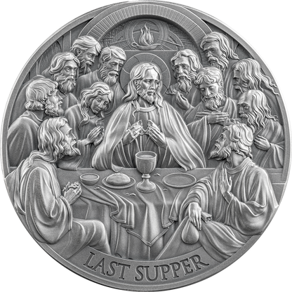 2025 Cameroon Bible Stories The Last Supper 2 oz Silver Coin - CoinsTV