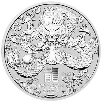 2024 Australia Lunar Dragon - 1/2 oz Silver BU