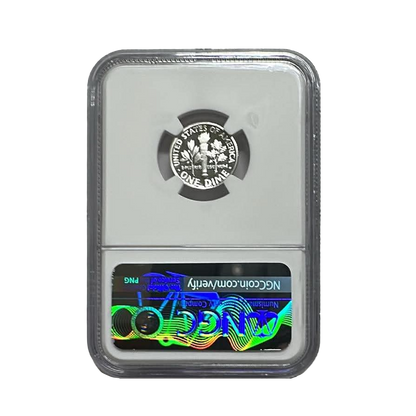 1993-S Roosevelt Silver Dime - NGC PF70UCAM - Roosevelt Signature Label