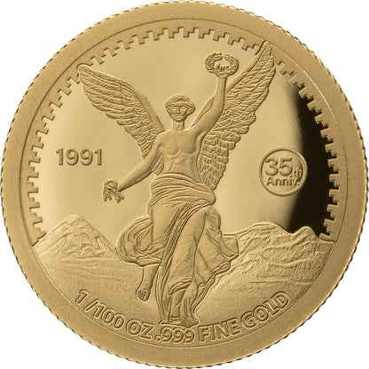 2026 Gabon Libertad Jubilee 4 x 1/100 oz Gold Coin Set