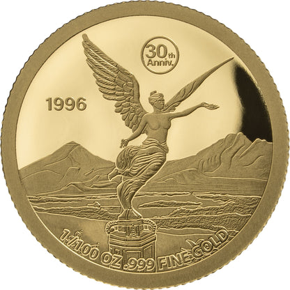 2026 Gabon Libertad Jubilee 4 x 1/100 oz Gold Coin Set