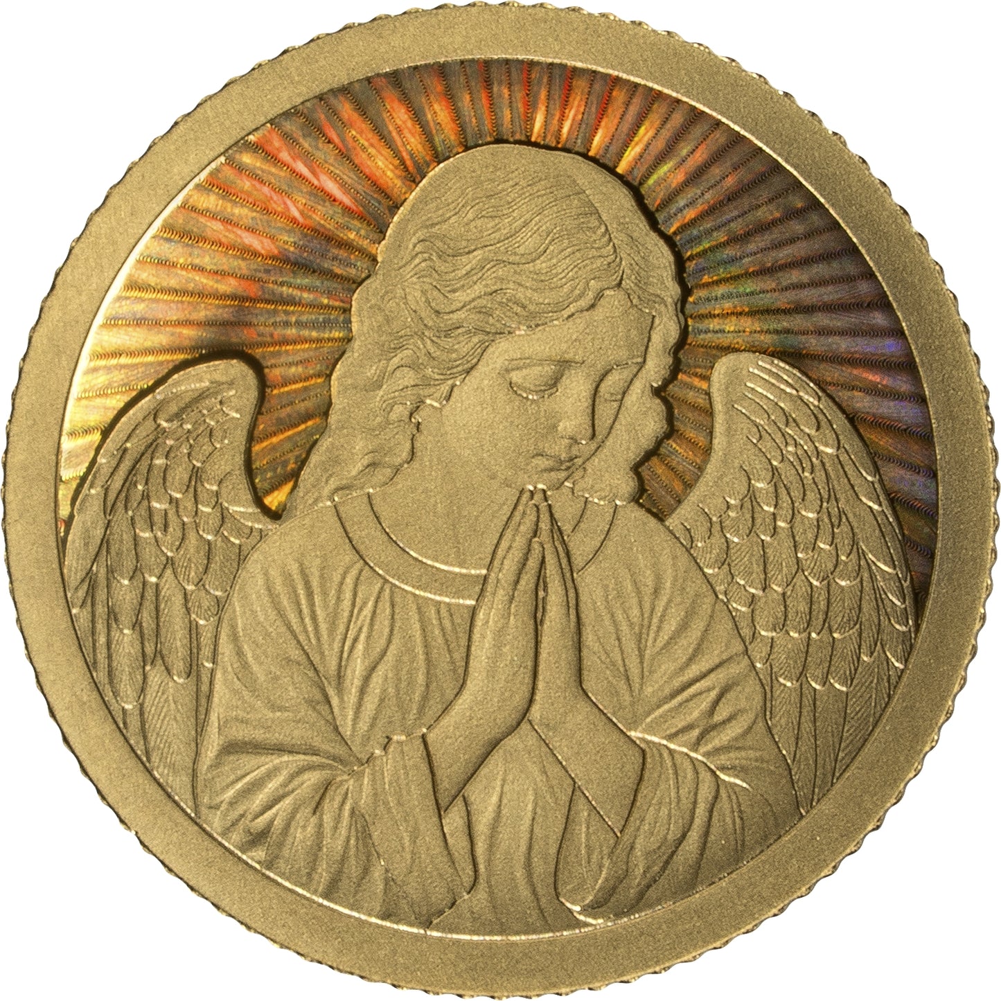 2026 Gabon Guardian Angel Holo 1/200 oz Gold Coin