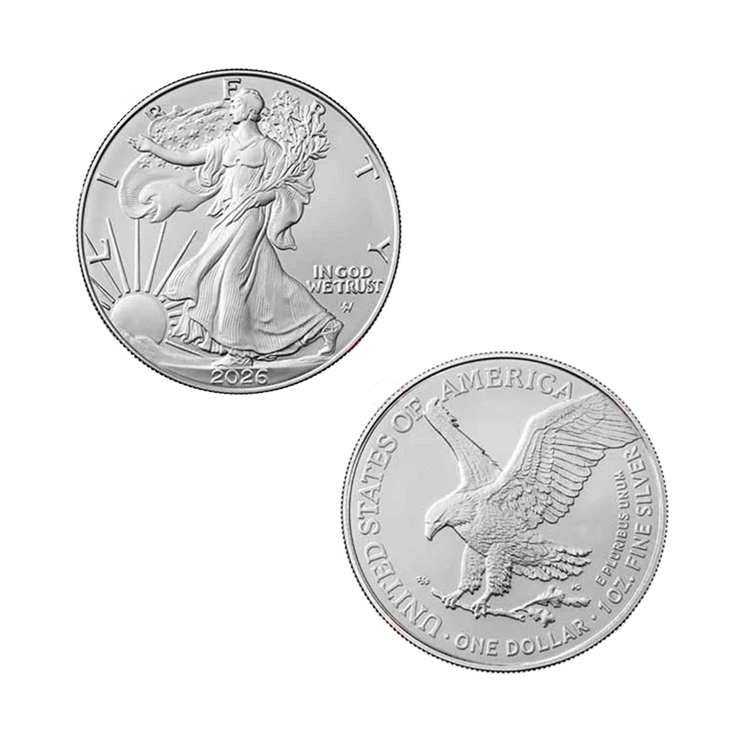 2026(W) Silver Eagle - NGC MS70 ER Flag Label Red Core