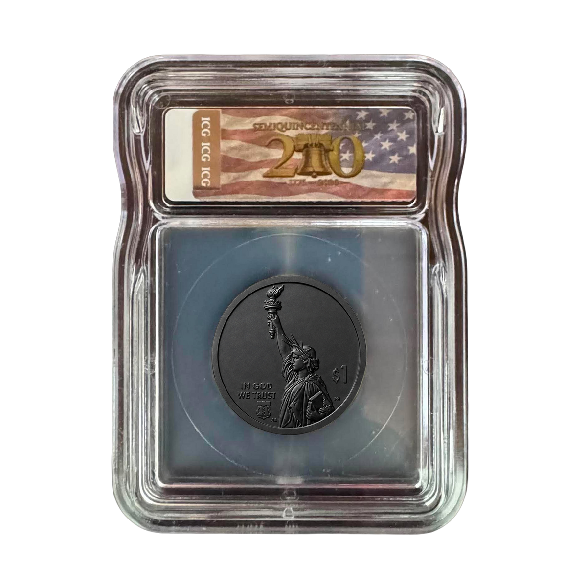 2026-P Wisconsin Supercomputer Innovation Dollar - ICG Brilliant Uncirculated – Black Ruthenium Plated