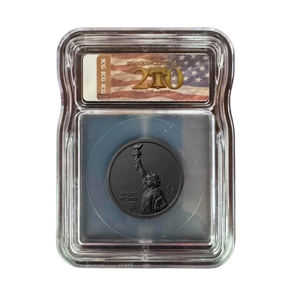 2026-P Wisconsin Supercomputer Innovation Dollar - ICG Brilliant Uncirculated – Black Ruthenium Plated