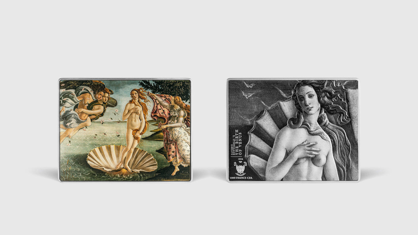 2024 Cameroon Birth of Venus 1 oz Silver Coin with 14 oz Copper Core - CoinsTV