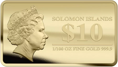 2023 Star Wars Yoda Au .9999 1/100oz Gold Proof-like Bar - CoinsTV